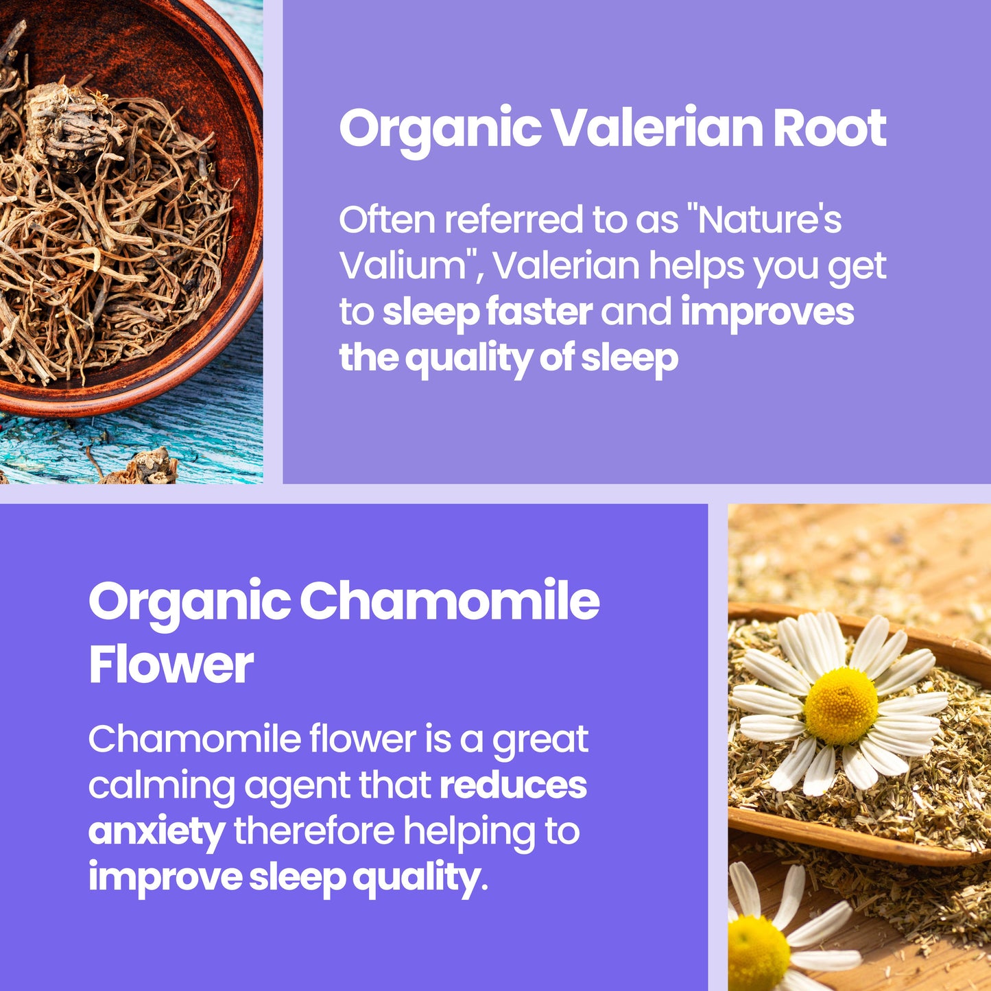 VoomVaya Rejuvenating Sleep Tea - Valerian Root Tea - Herbal Sleep Supplement for Menopause with Valerian Root, Lavender & Chamomile - Alleviates Hot Flashes, Night Sweats - 30 Teabags