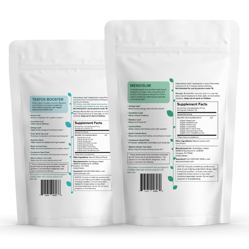 MenoSlim tea + TeaTox Booster