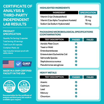 VoomVaya Slippery – Feminine Dryness Relief for Women Over 40 – with Slippery Elm for Women to Promote Moisture – 60 Capsules